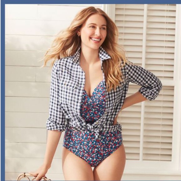 Draper James x Lands End Swimsuit and Coverup - Picture 4 of 13
